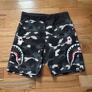 Bape Half Shark Camo Shorts